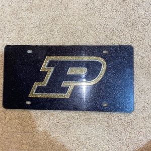 Purdue university license plate